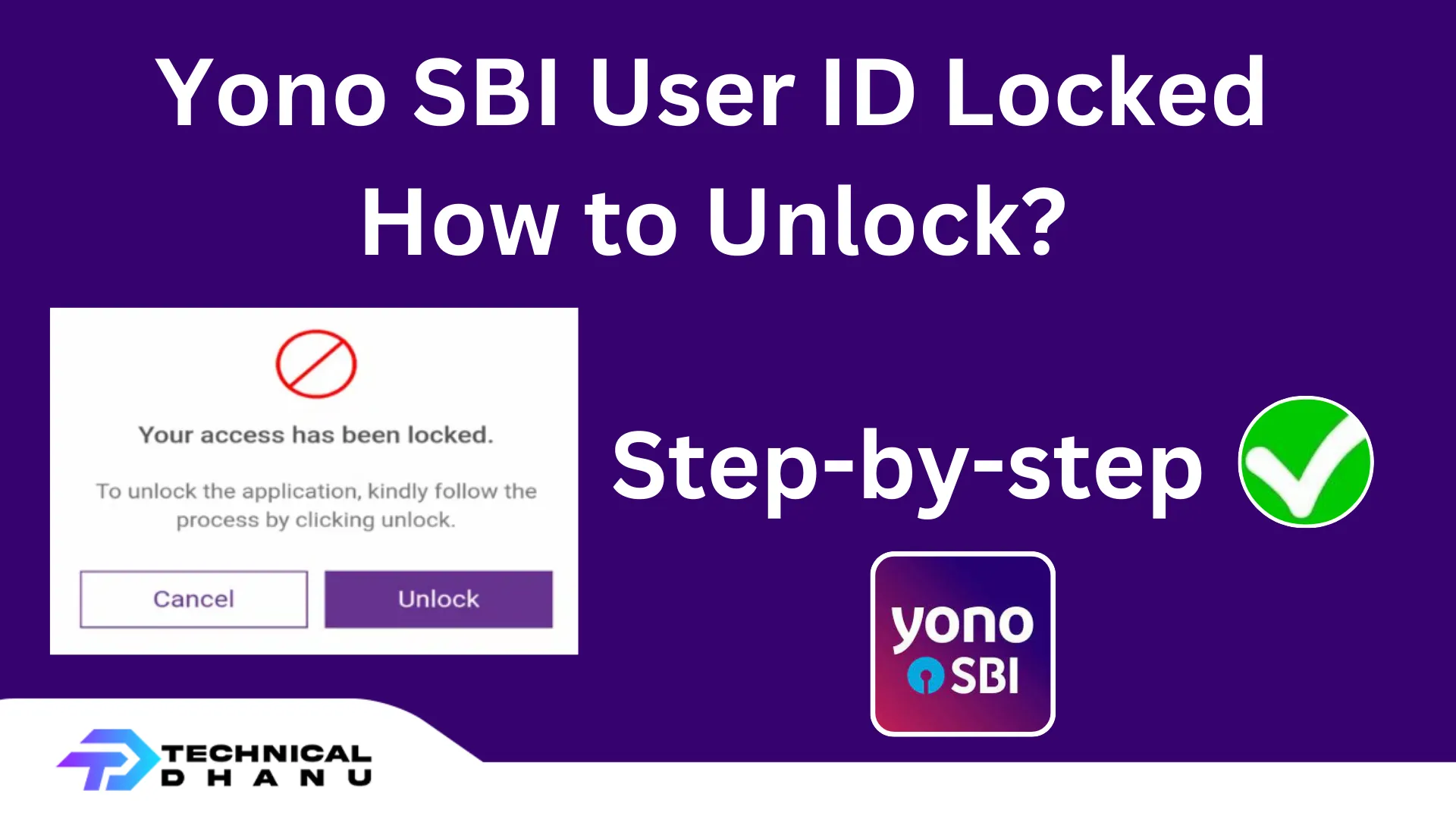 Yono SBI User ID Locked How to Unlock